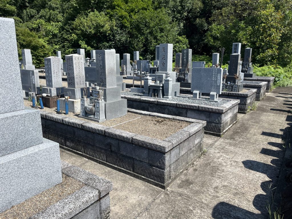 美濃市　道樹寺墓地　解体後
