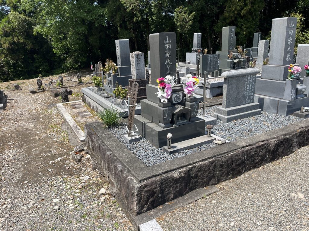 美濃加茂市墓地から岐阜市の大龍寺へ移転工事前