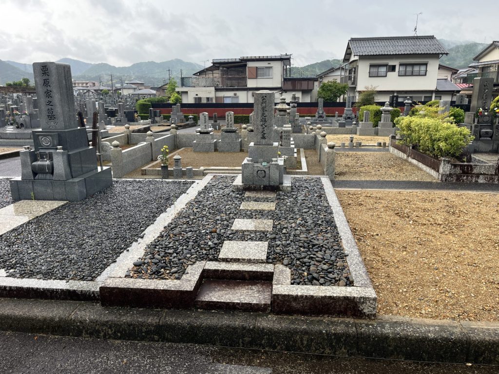 大龍寺墓地 お客様墓所　お墓じまい前
