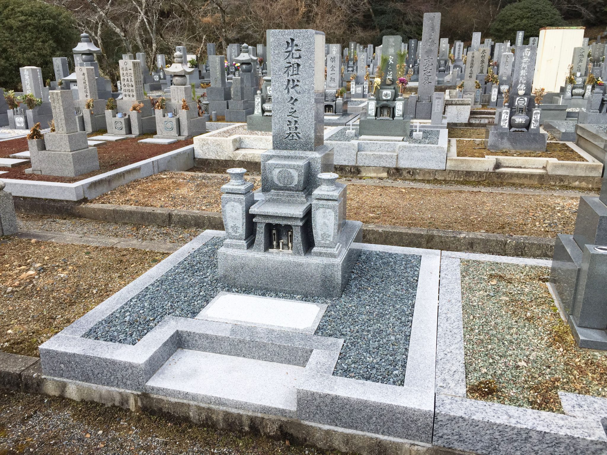 国産 愛媛県 大島石 神谷石材オリジナル墓石