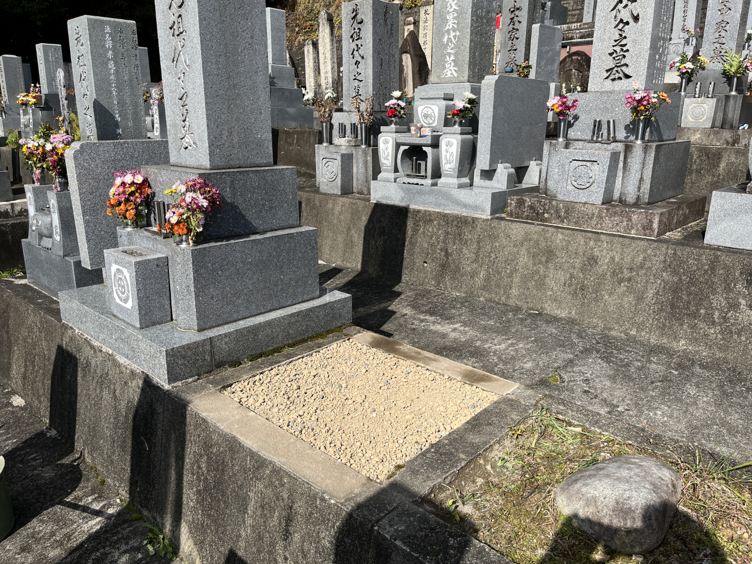 墓石解体後
