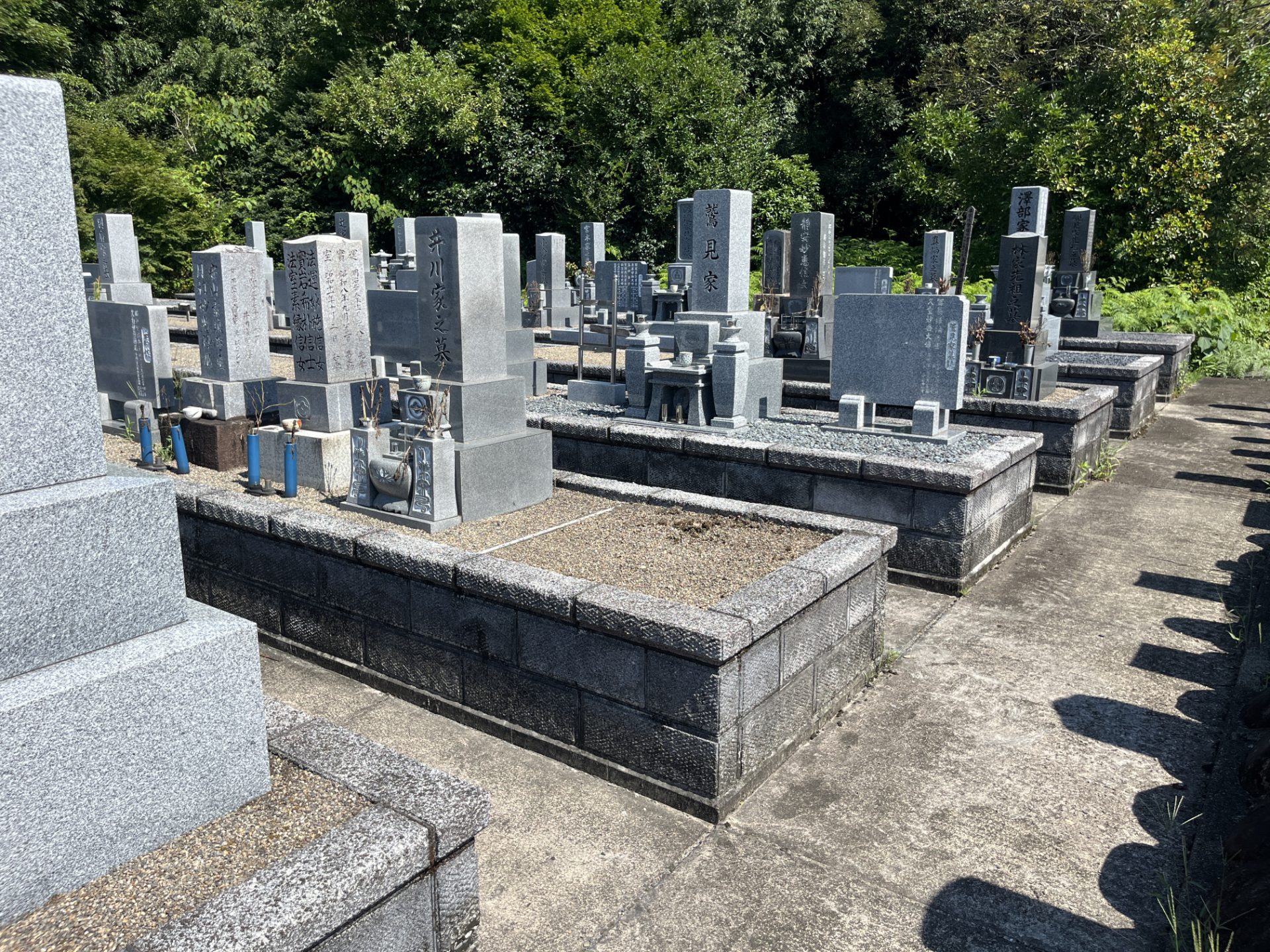 美濃市　道樹寺墓地　解体後