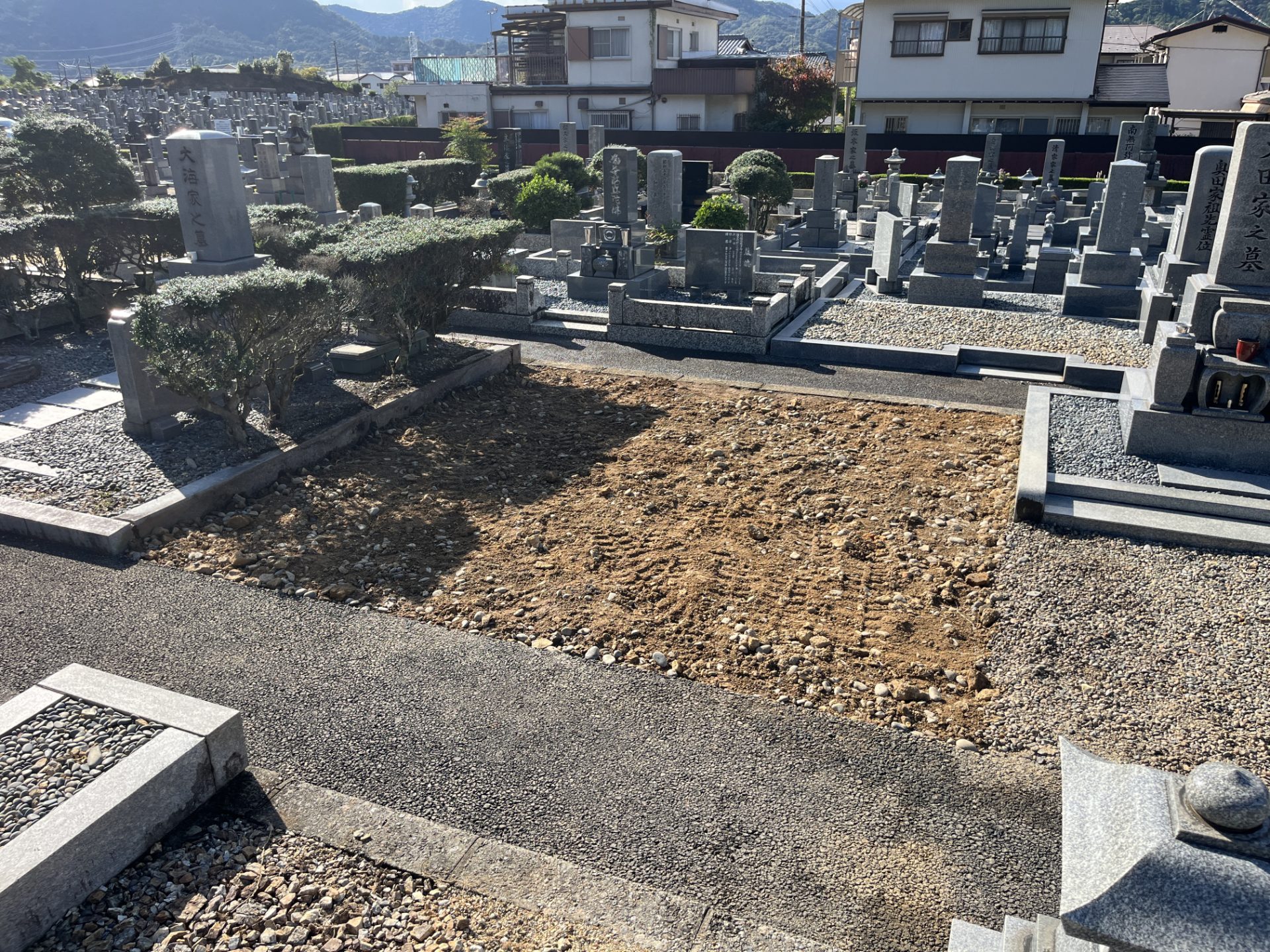 大龍寺墓地　お墓じまい後