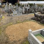 伊自良の墓地解体後の更地